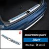 LINNUNU Car Trunk Sill Guard Protector Rear Bumper Stainless Steel Plate Cover For Geely MONJARO KX11Manjaro 21-2023 Accessories