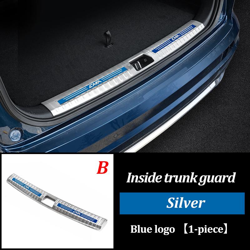 LINNUNU Car Trunk Sill Guard Protector Rear Bumper Stainless Steel Plate Cover For Geely MONJARO KX11Manjaro 21-2023 Accessories