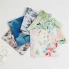 1Pc 34x34cm Women's Cotton Scarf Thin Absorbent Wipe Sweat Towel Antique Chinese Style Handkerchief