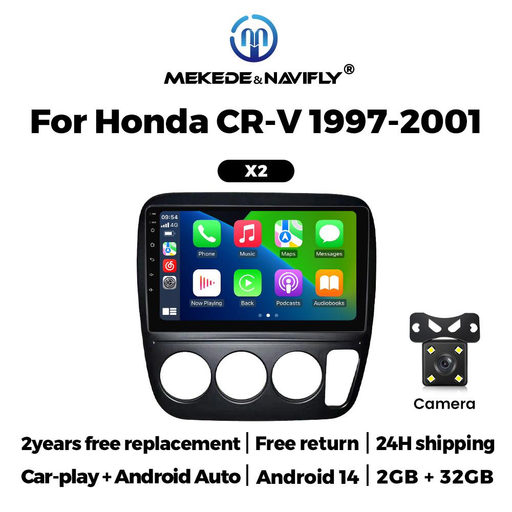 For Honda CRV CR-V 3 1997-2001 CarPlay Android AUTO Car Multimedia Players GPS Navigation Radio Stereo Audio WIFI NET Autoradio