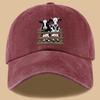 Cute Cow Cartoon Baseball Cap Unisex Cotton Denim Washed Casual Snapback Hat