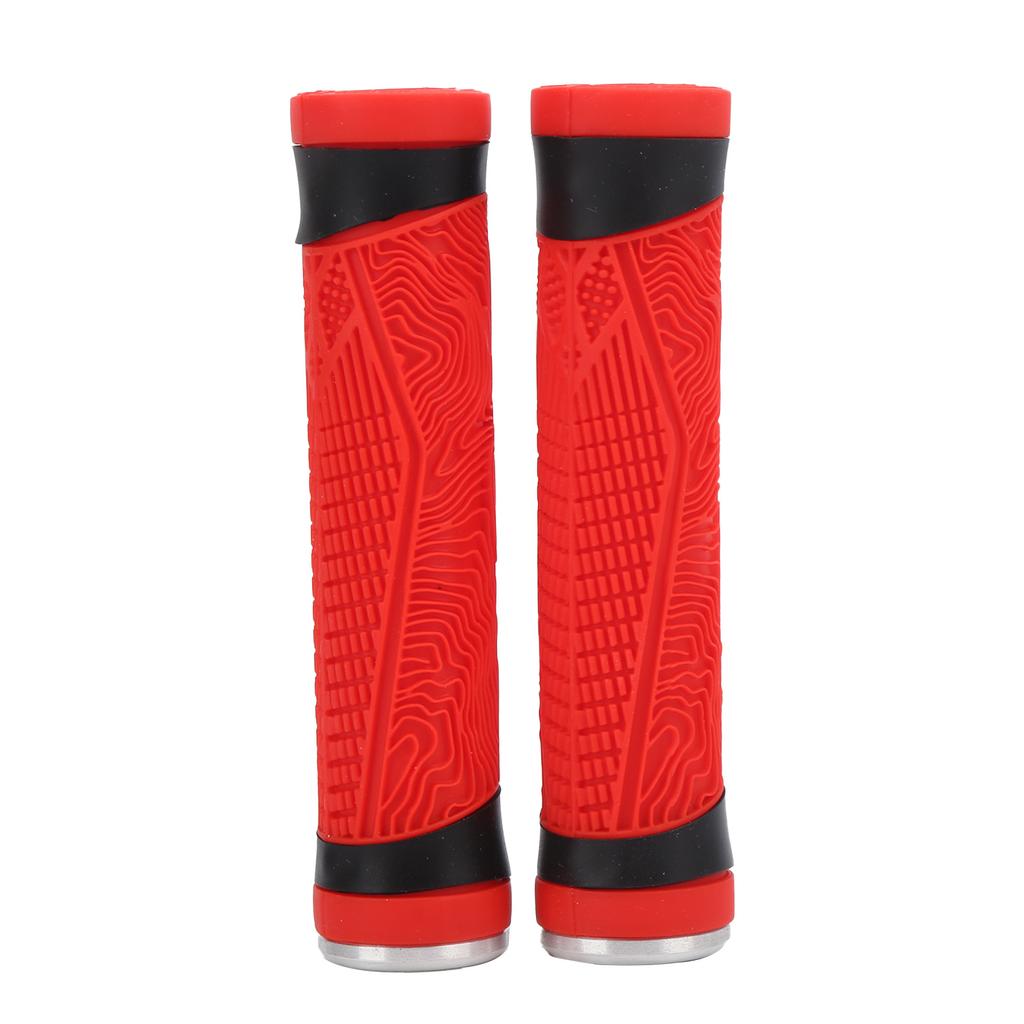 Antislip Silicone MTB Bicycle Handlebar Grips with Plugs Shockproof Cycling Accessory