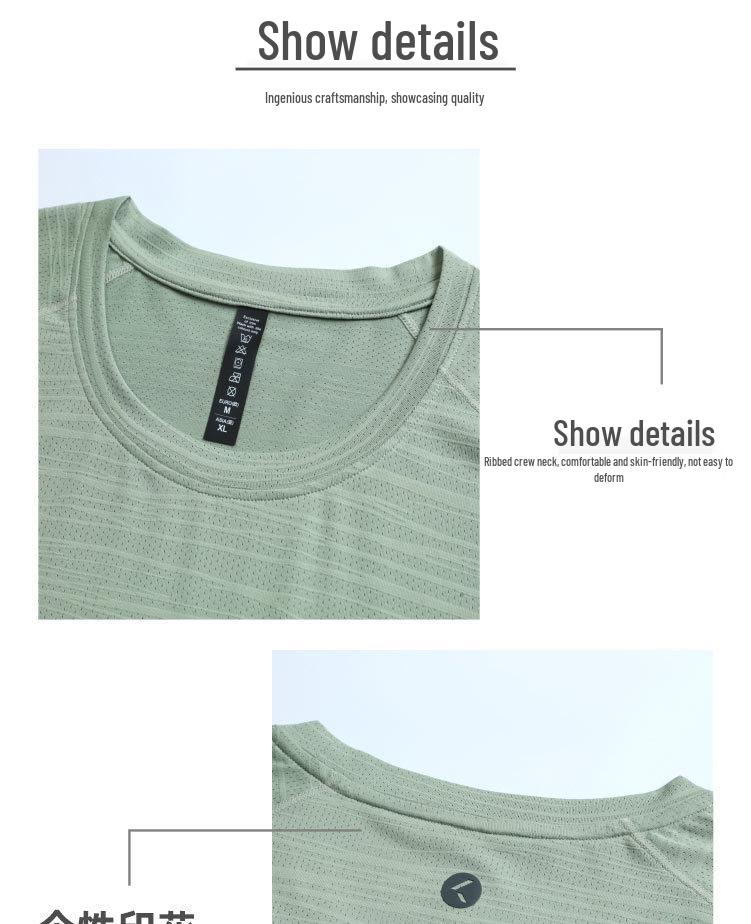 Unisex Quick-Dry Sports Set: Short Sleeve T-Shirt for Running, Basketball, and Casual Wear