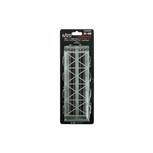 KATO N Gauge Double-Track Truss Bridge, Light Green, 20-439, Model Railroad Supplies