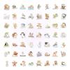 56 Small Animal Daily Stickers Pack Creative Cute Animal Hand Account Material Decorative Children'S Stickers