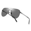 19g PC stainless steel frame UV protection function Comfortable fit [PUKCLAR] Men's sunglasses, polarized, ultra-lightweight lens, super-elastic