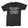 Shes Eating for Two Im Drinking for Three Shirt Funny Dad To Be Shirts Unisex T-Shirt