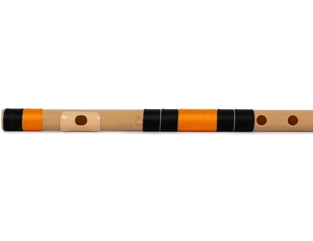 TreegoArt Professional Indian Musical Instrument Home Decorative Tuned Natural PVC Fiber C Type Flute - 19 Inches Length Flute