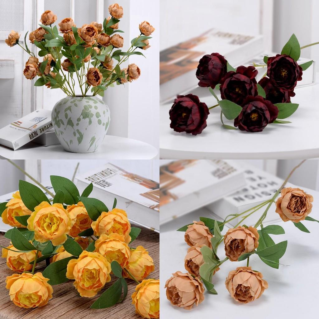 Paeonia Suffruticosa Silk Flowers For Wedding Backdrop And Event Photography With Realistic Look