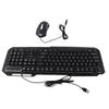 Wired Keyboard Mouse Combo 1200DPI RGB Light Ergonomic 104 Keys Aluminum Alloy Gaming Keyboard and Mouse Set for