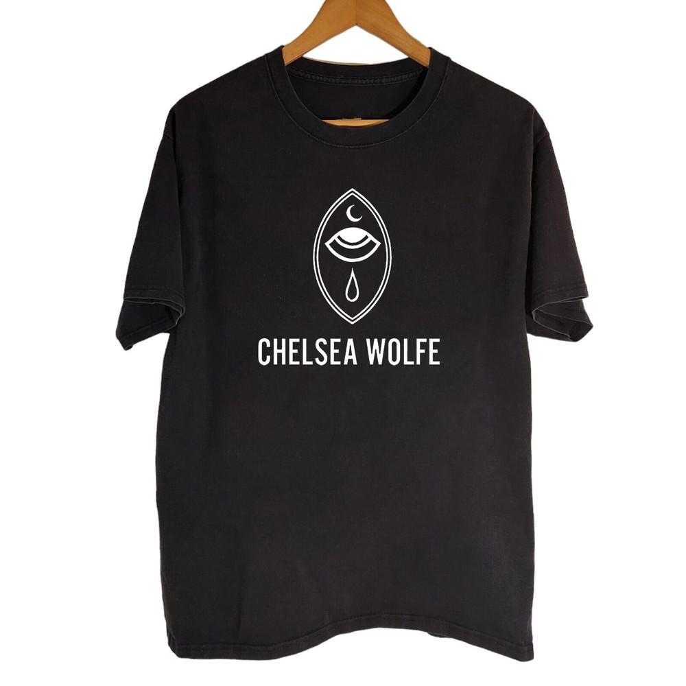 Rare Chelsea Wolfe Eye Logo Classic T Shirt Black All Size AL833 Unisex T-Shirt XL