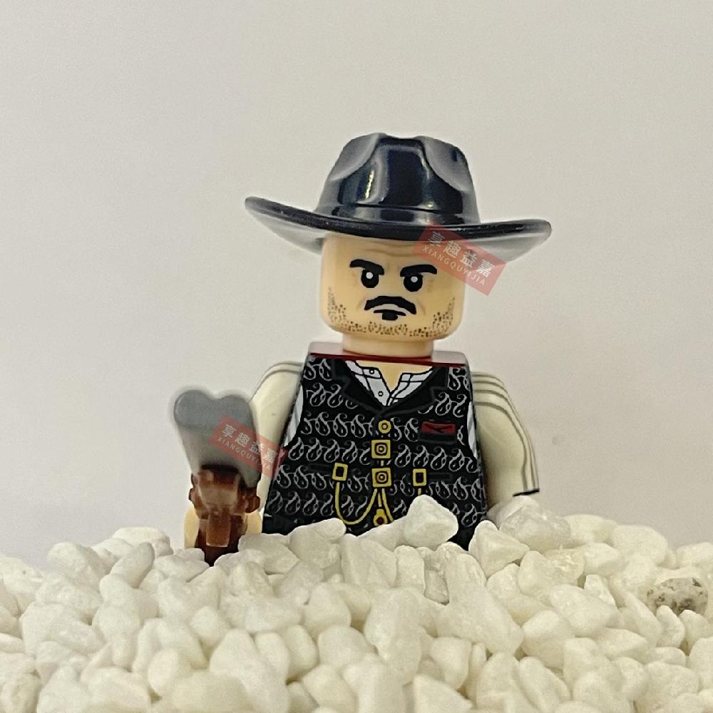 Police Wolf or Deer Detective Science  Valkyrie Building Blocks DIY mini action toy figures Assemble Bricks Children toys Gifts