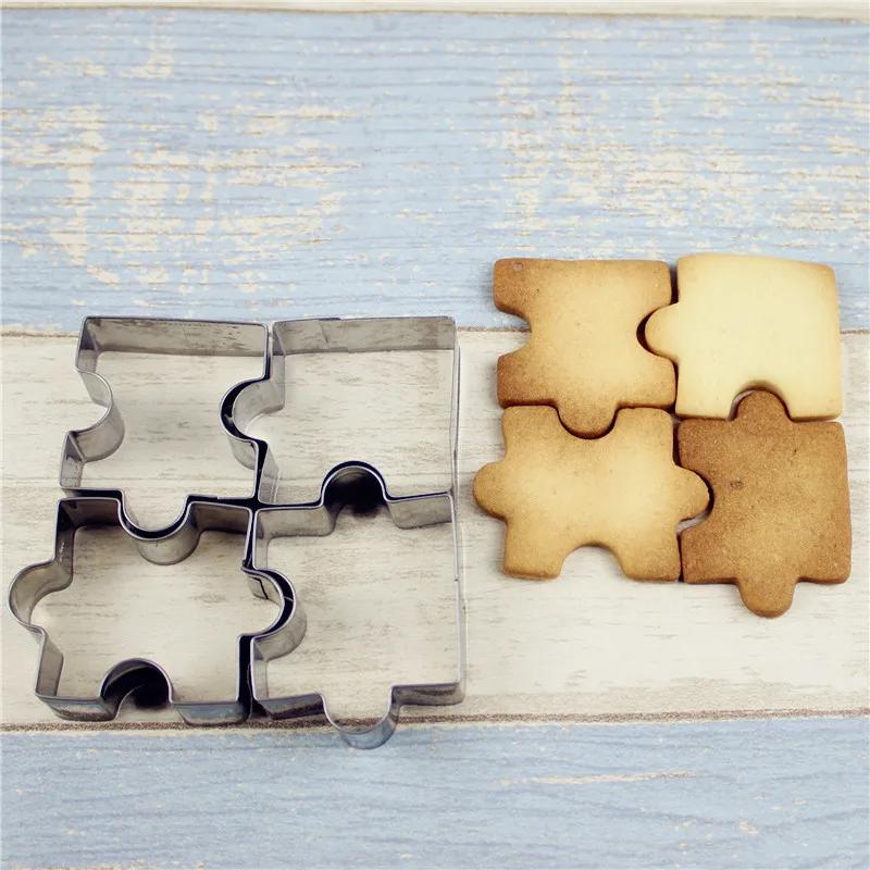 4pcs Easter Stainless Steel Cookie Cutter Mold Biscuit Moulds Baking Pastry Accessories Happy Easter Party Supplies