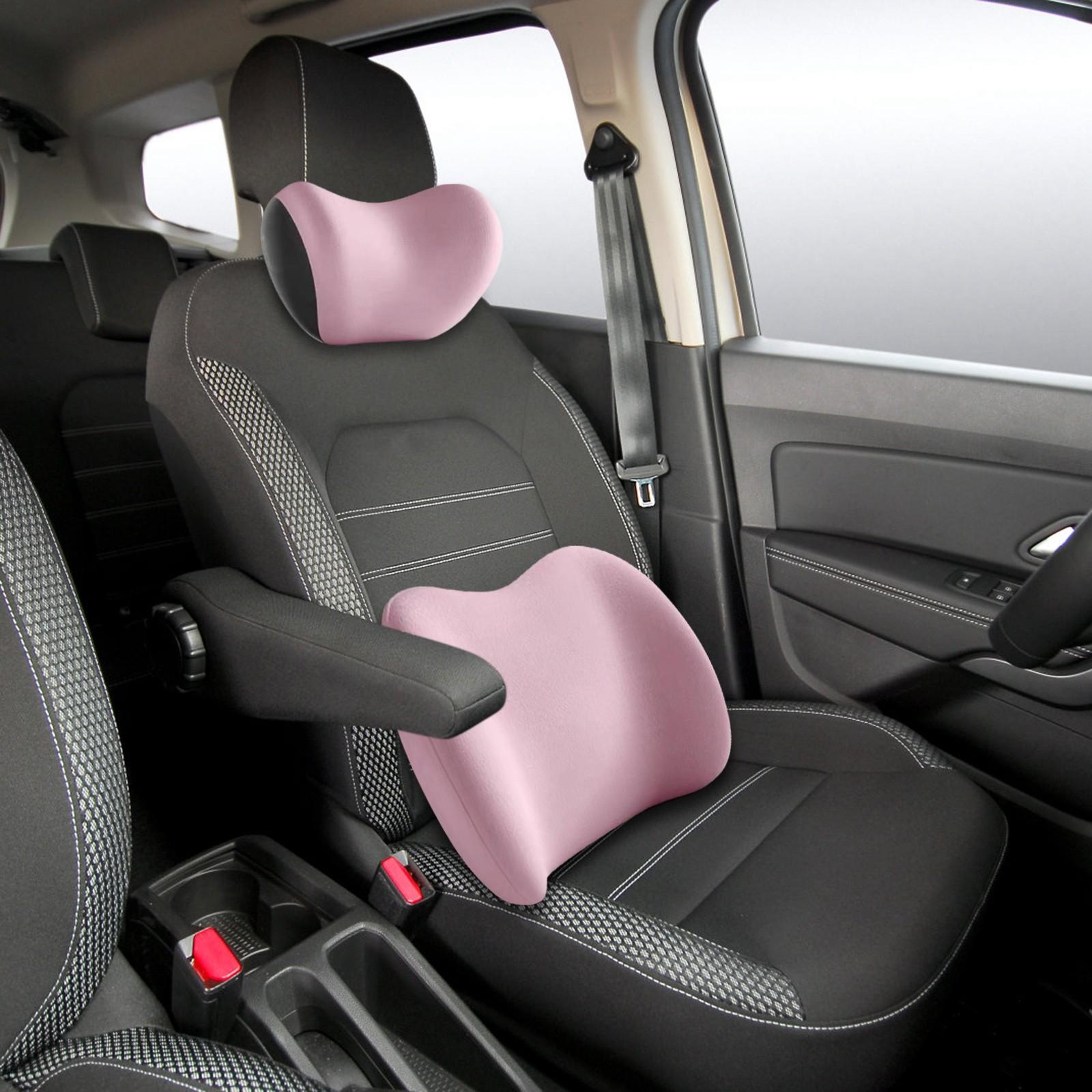 

Подголовник автомобиля с эффектом памяти Подушка для шеи Подушка Four Seasons Универсальный комплект для спинки сиденья One Size розовый