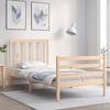 VidaXL Bed Frame with Headboard 90x200 Cm Solid Wood 3193776