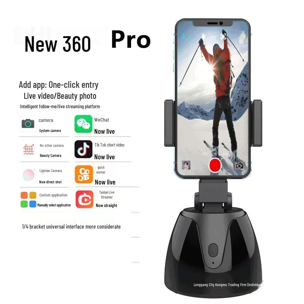 360° Smart Gimbal Stativ für Live-Streaming: Handyhalter mit automatischer Verfolgung