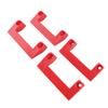 4pcs Tape Measure Holder ABS Tool Storage Holder for Power Tool On Ladder for Garage Organization Easy Access Red