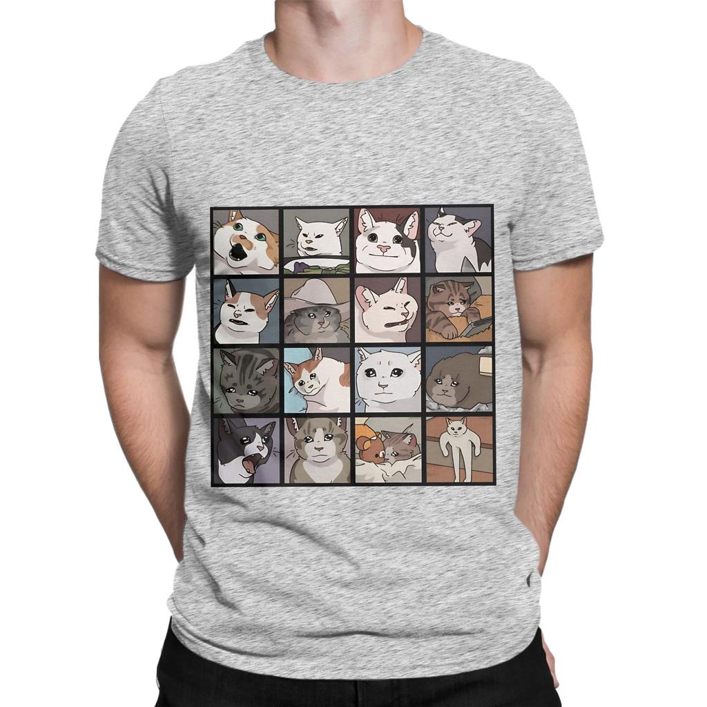 Meme Cats Novelty 100 Cotton TShirt Meme Tees Tops For Unisex