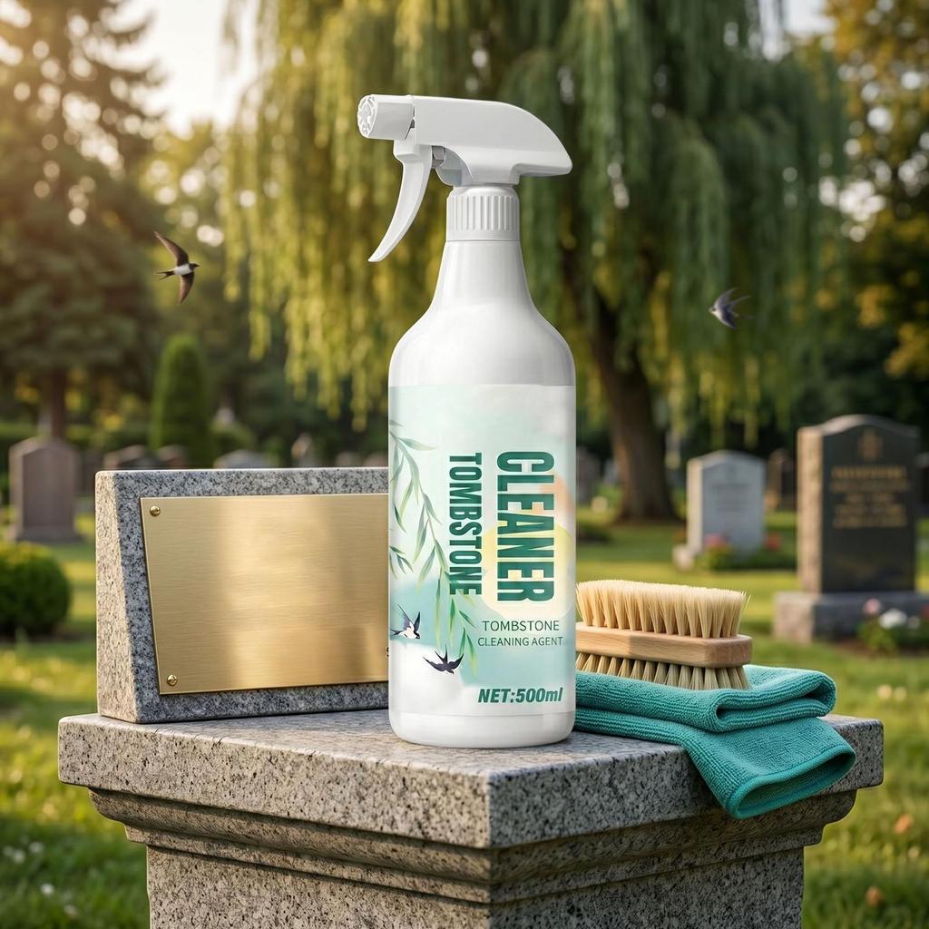 Grave Stone Cleaner Cleaning Rust Stain Remover 500ml Tombstone Cleaner Solution Spray for Outdoor Cemetery Home Kitchen Living