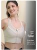 High-Impact Front Zipper Sports Bra with Fixed Cup