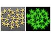 4cm Colorful Luminous Plastic Starfish for Aquarium Landscaping, 2.7g Fluorescent Marine Decor Stone