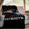 New England Football Team Logo Decke Outdoor Flanelldecke für Camping, Wandern, Gartenpartys, Picknick-Zubehör, Geschenk für Familie und Freunde
