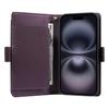 AS For iPhone 16 Plus Case with Card Holder Stand PU Leather Flip Phone Cover - Purple