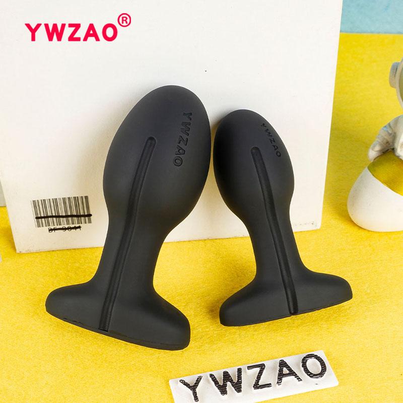 YWZAO Anal Plug Liquid Silicone Soft Venting Design Use When Going Out G58