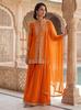 Women Bollywood Party Wear Chiffon Silk Salwar Suit Palazzo Indian Designer Salwar Kameez