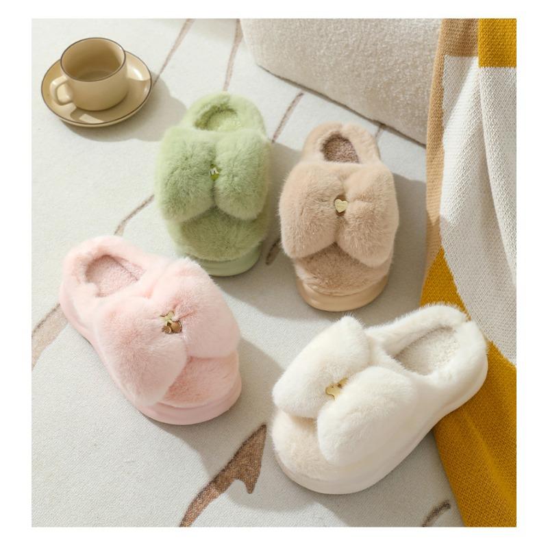 Vinter Plysch Bomull Tofflor Dam Varma Tofflor