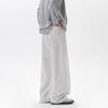 Men American Retro Heavyweight Patchwork Wide Leg Casual Sports Sweatpants