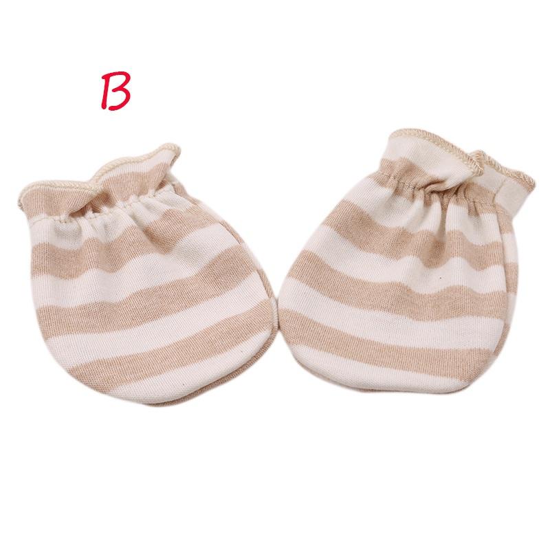 Organic Cotton Newborn Baby Anti Scratch Mittens Color Ivory