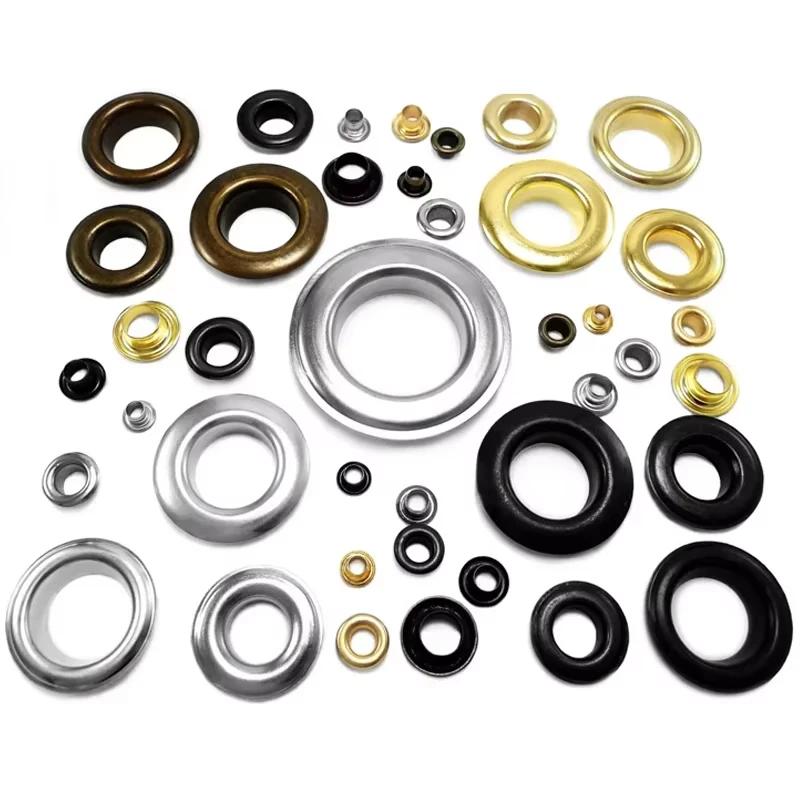 1/20/30Pcs Metal Eyelets 8mm 10mm 12mm 14mm 20mm 40mm Grommets Air Hole Rivet for Leather Bag Shoes Belt Cap Clothes Accessories
