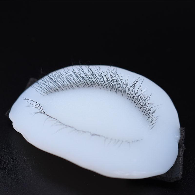 Eyelash Extension Practice Eyes Model Silicone Realistic Removable Eyelid Design for Beginner Lash Artist Training Salon Use