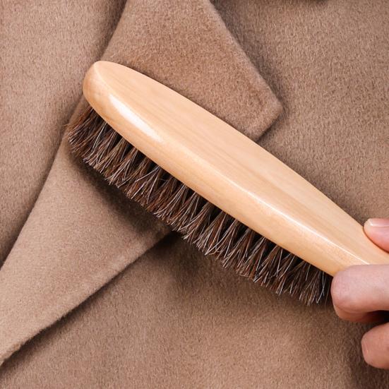 Clothes Brush Manual Lint Remover Handheld Dust Removal Brush with Soft Bristles