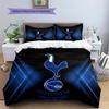 Tottenham Hotspur Pattern Bedding Quilt Set  Home Decoration  Gift (1 * Duvet Cover + 2 * Pillowcase  Without Core)
