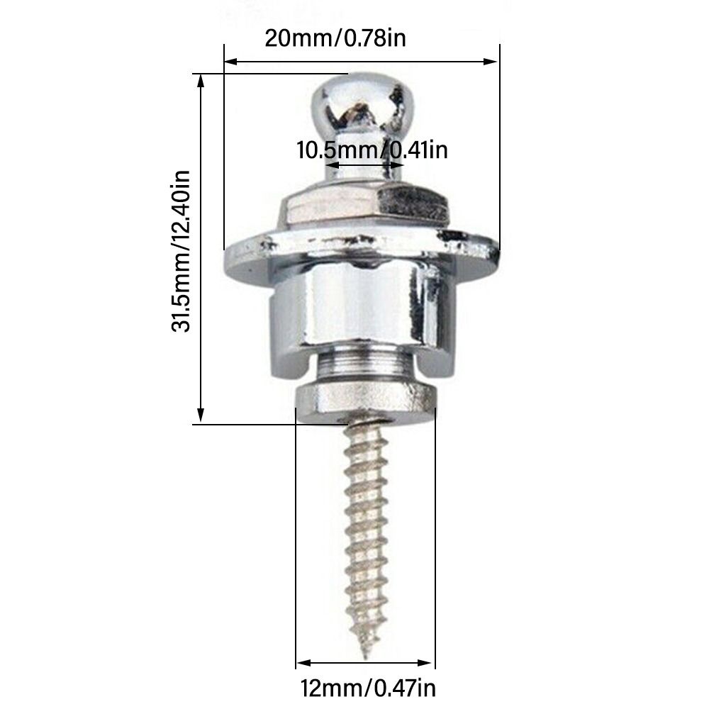 Metal Professional Guitar Strap Lock Button Guitar Strap Locks Bass Belt Blocks Schaller Straplocks