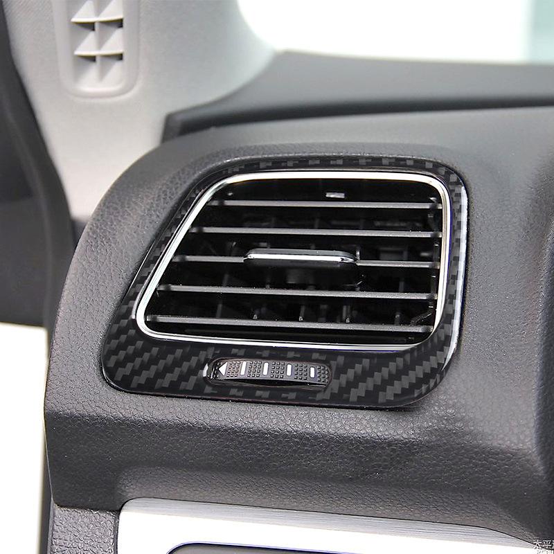 for Volkswagen Shangku interior modification real carbon fiber left and right air outlet decorative frame auto accessories