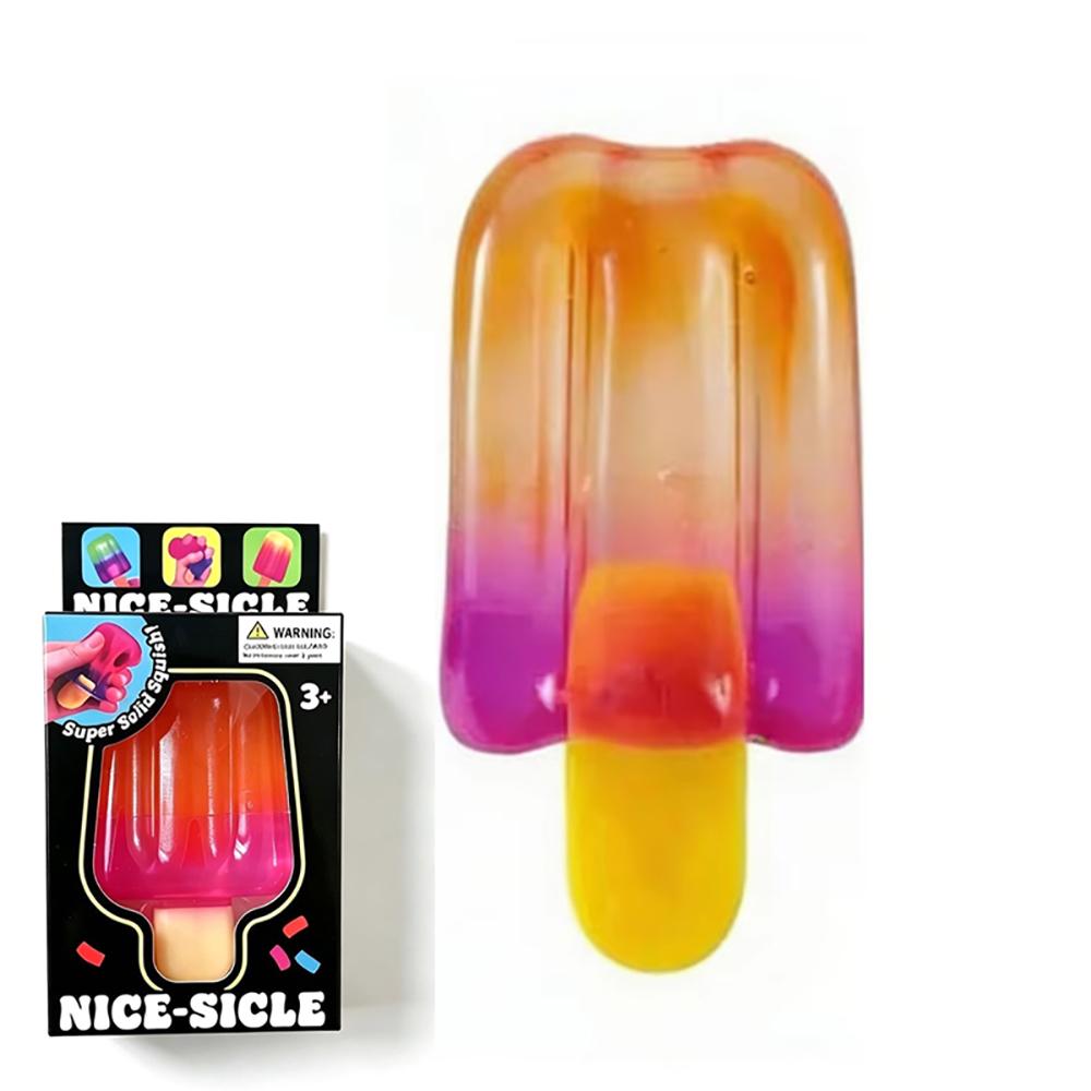 Schylling NeeDoh Giocattolo Antistress Completo Super, Ghiacciolo/Medusa/Cubetto di Ghiaccio/Palla di Pelucchi Giocattoli Morbidi a Rimbalzo Lento per Bambini e Adulti