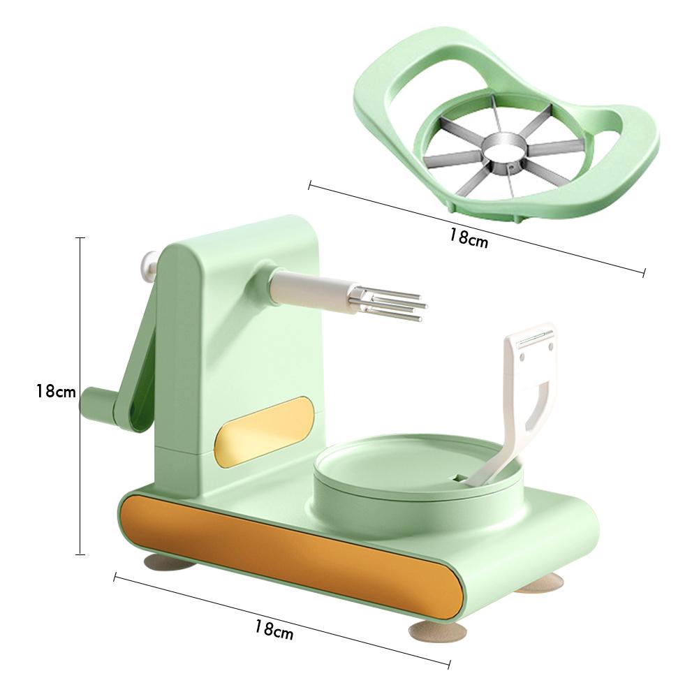 3 in1 Multi-functional Fruit Peeling Machine Fruit Potato Apple Peeler Vegetable Spiralizer Kitchen Hand-cranked Clipping Slicer