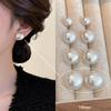 2025 Cherry Blossom Pink Pearl Stud Earrings for Women | Niche Design Ear Clips | High-End Jewelry