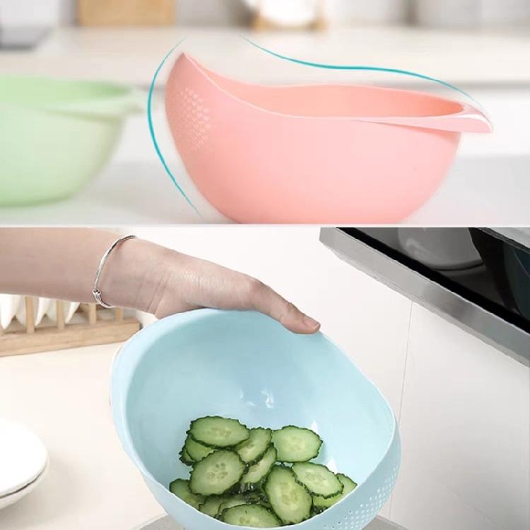 Kitchen Drain Basket Fruit Bowl Plastic Rice Washing Bowl Colander Rice Bowl Strainer Basket Homes Kitchen Organizers