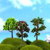 5pcs Artificial Pink Tree Willow Miniature Flower Tree Fairy Garden Home House Decoration Mini DIY Craft Micro Landscaping Decor