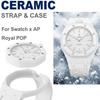 New Ceramic Swatch Audemars Piguet Royal Oak Royal Pop White