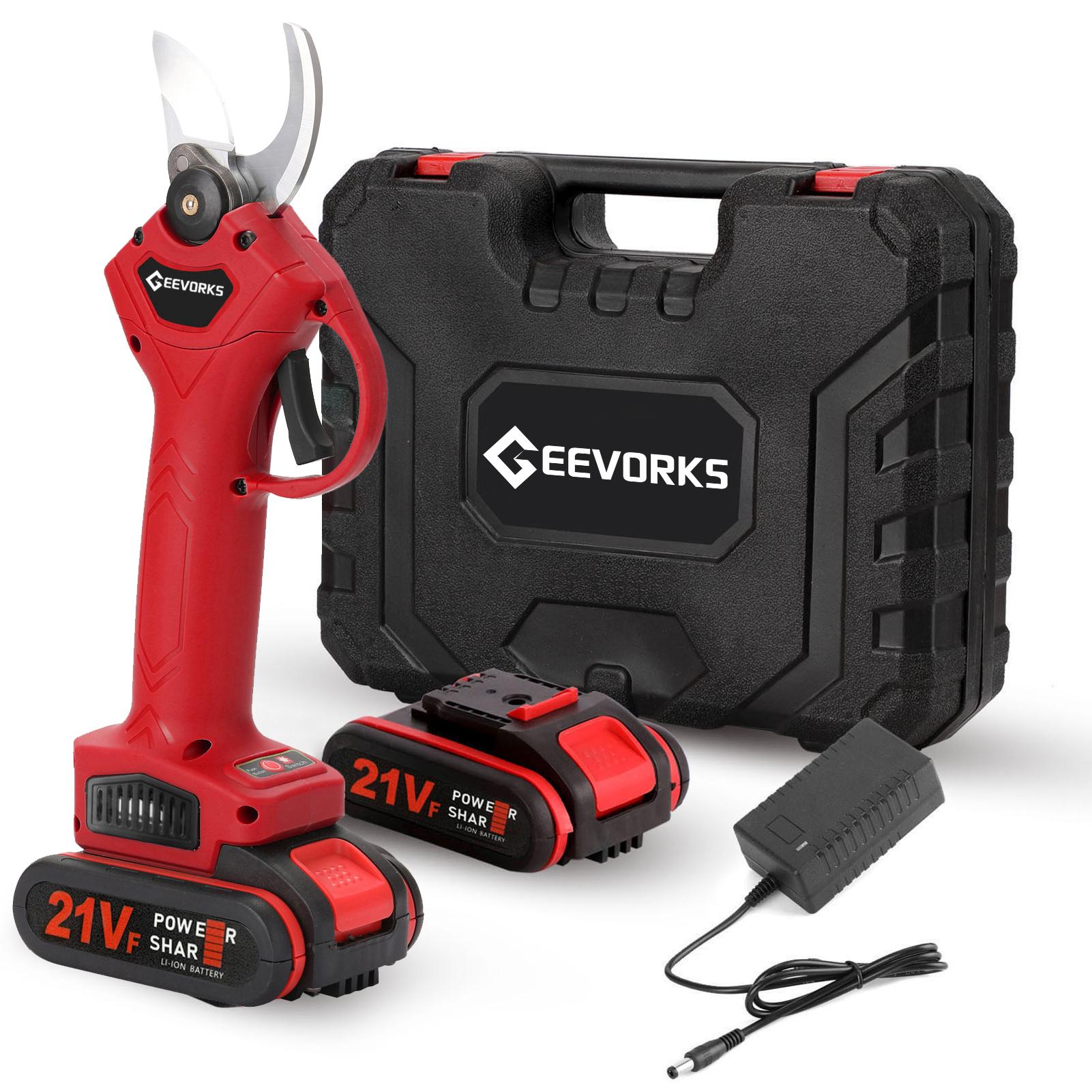 Sécateur électrique sans fil 21V, cisaille efficace pour l'élagage des bonsaï des arbres fruitiers, coupe-Branches EU Plug