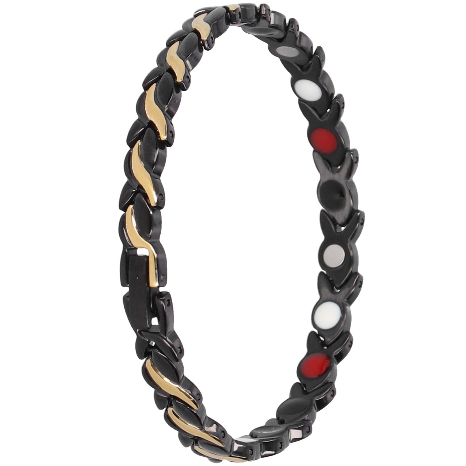 

Женский магнитный браслет Титановая сталь Застежка Браслет Звенья «рыбий хвост» Ювелирные изделия для здоровья