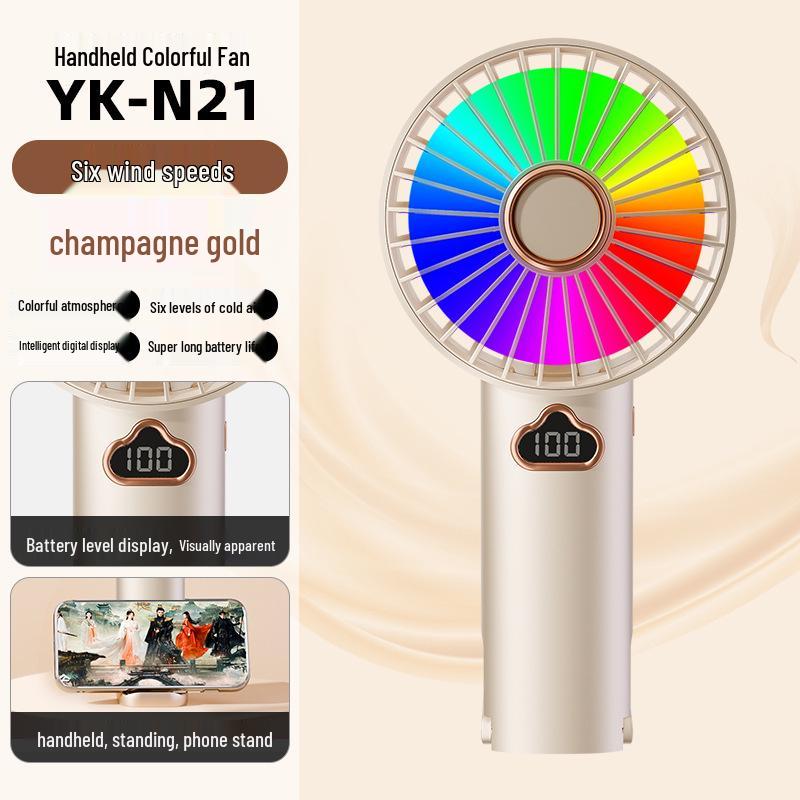 

Portable Handheld Mini Fan: Rechargeable Desktop Electric Fan for Students 18.8 x 9 x 4.7 cm