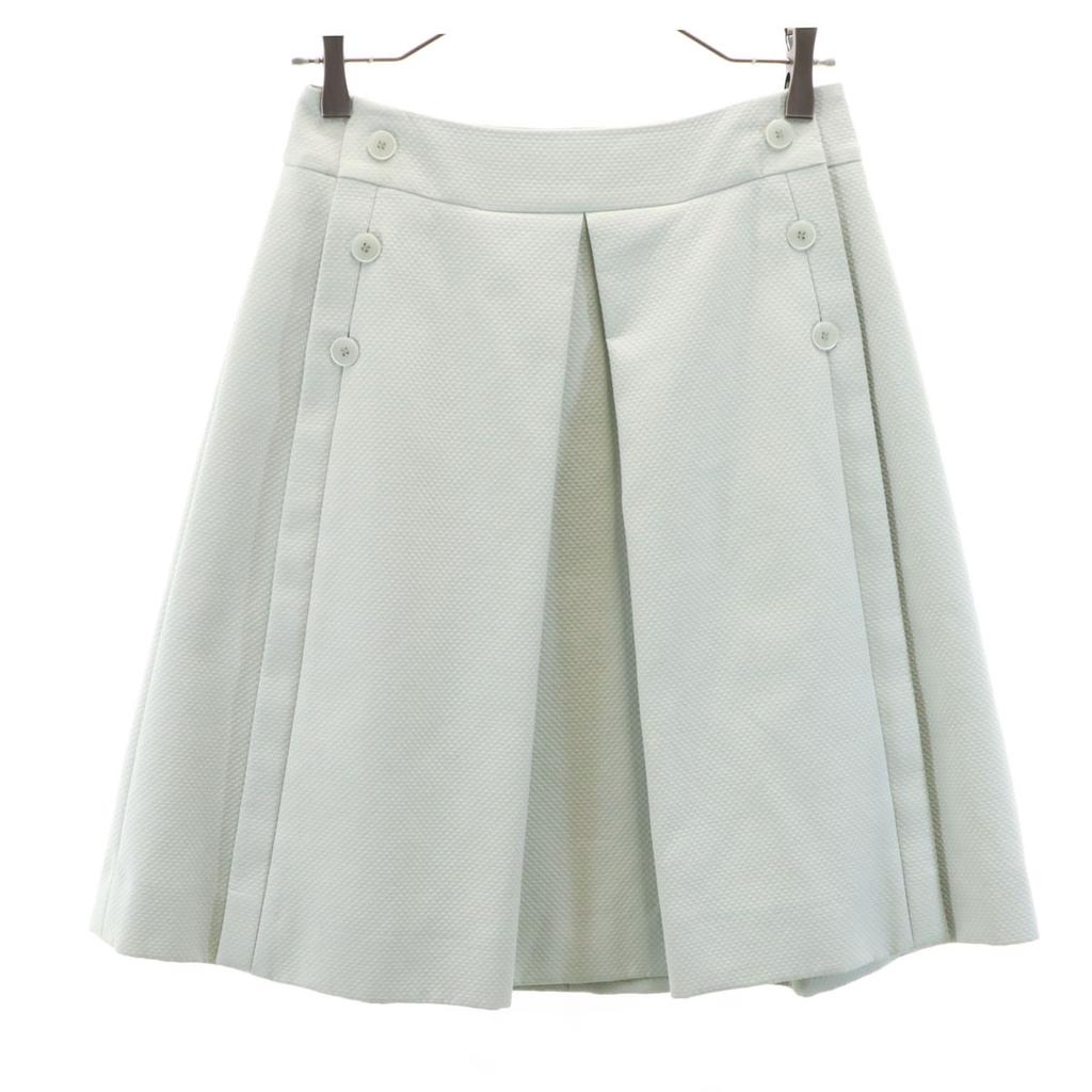 FOXEY Made In Japan Midi Skirt 38 Mint Green Women Used