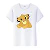 Casual Summer Ladies Blouses Men White Tees Clothes Women 90S Tshirt Oversized Tops Disney Cartoon The Lion King Graphic T-shirt