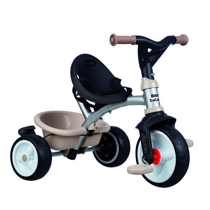 SMOBY - Tricycle Baby Balade Beige - Des 10 mois - Fabriqué en France